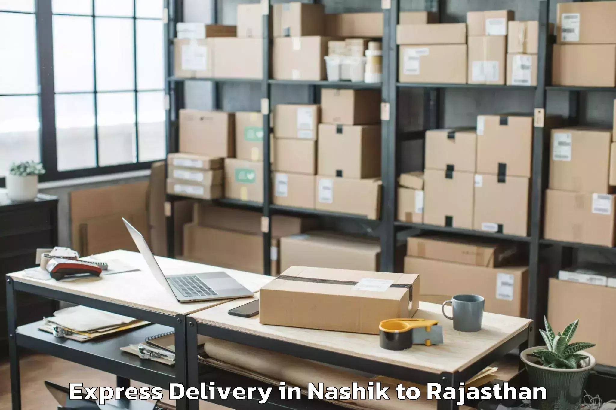 Affordable Nashik to Pindwara Express Delivery